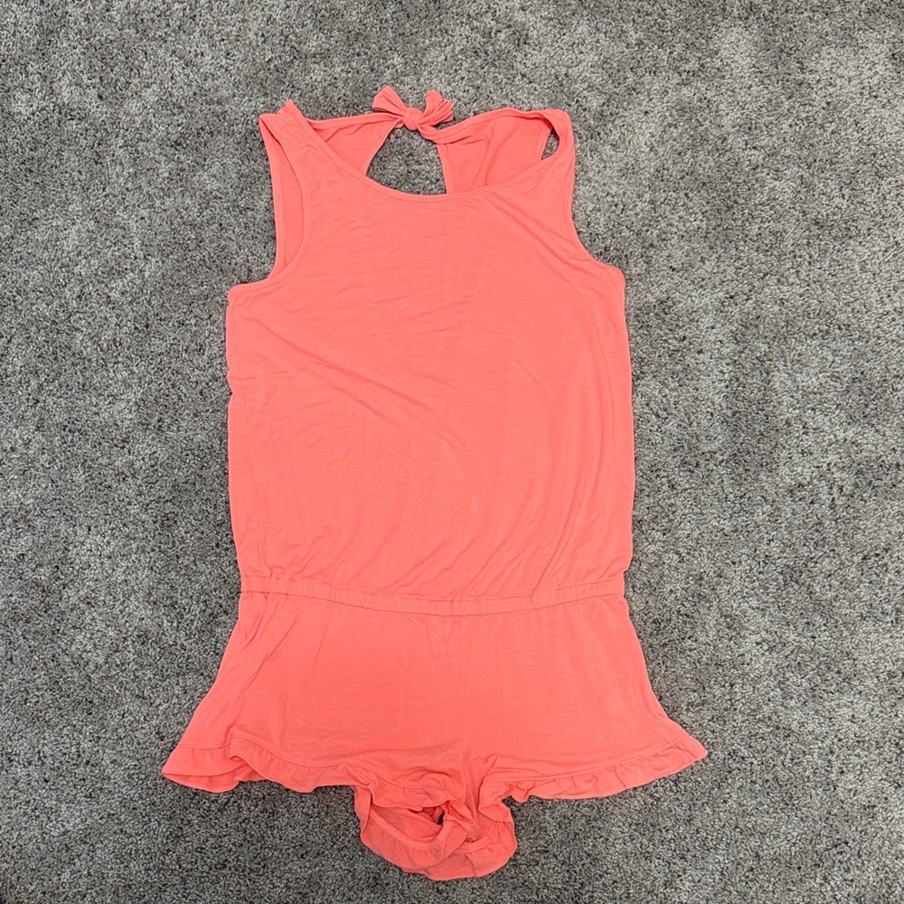 Victoria's Secret Coral Pink Sleeveless Romper